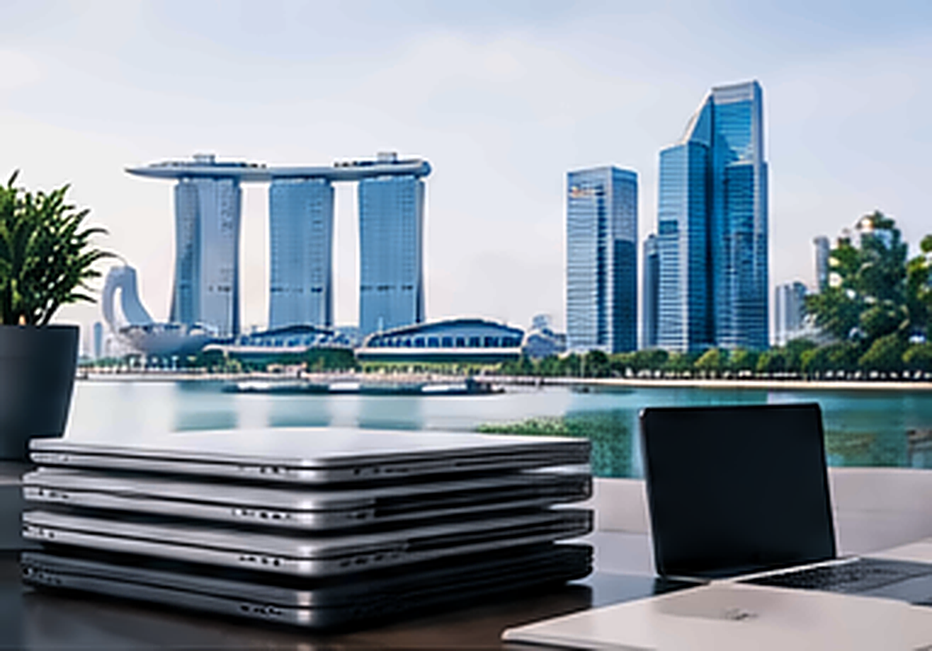 Corporate technology equipment prepared for asset recovery